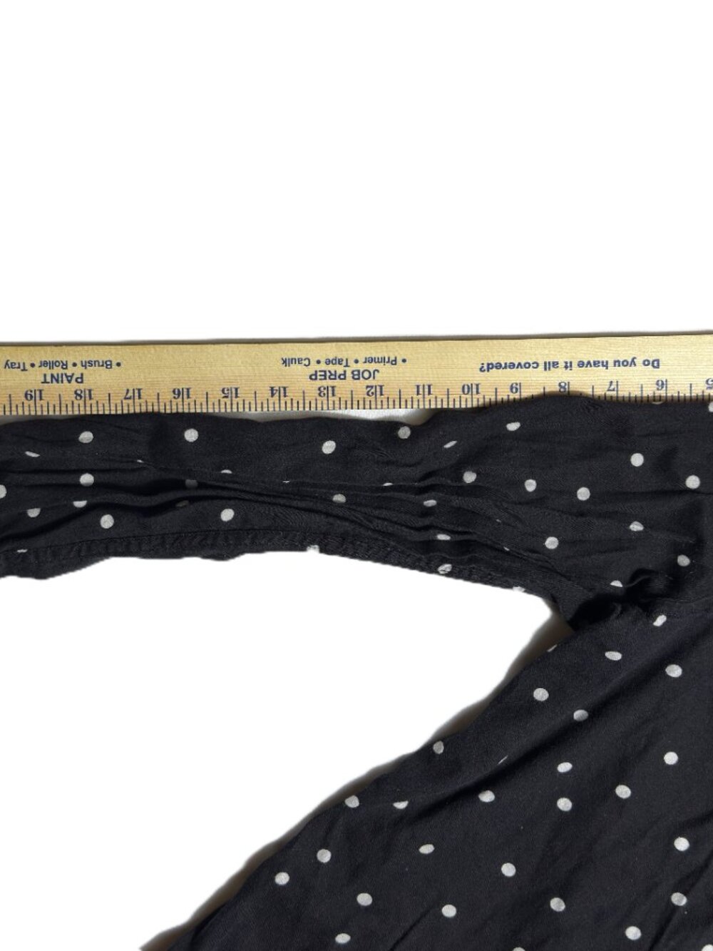 Women's SO Perfect Shirt - Black w/ White Polka Dot Button Up - Size Medium - Picture 6 of 7